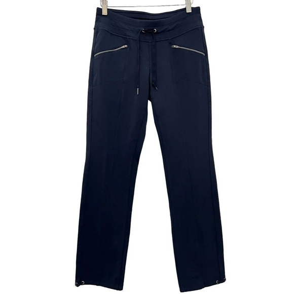 Athleta Pants - Athleta Navy Women's Athletic Pants Drawstring Waist Zipper Pocket